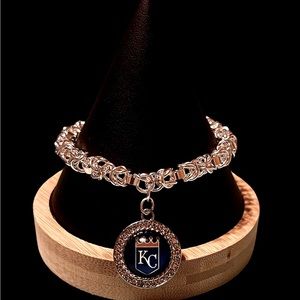 COPY - COPY - Charm Bracelet with NFL football, MLB baseball or College team ch…